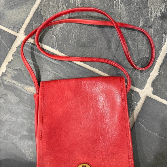 Coach 9620 vintage red leather pouch purse - Picture 3 of 12